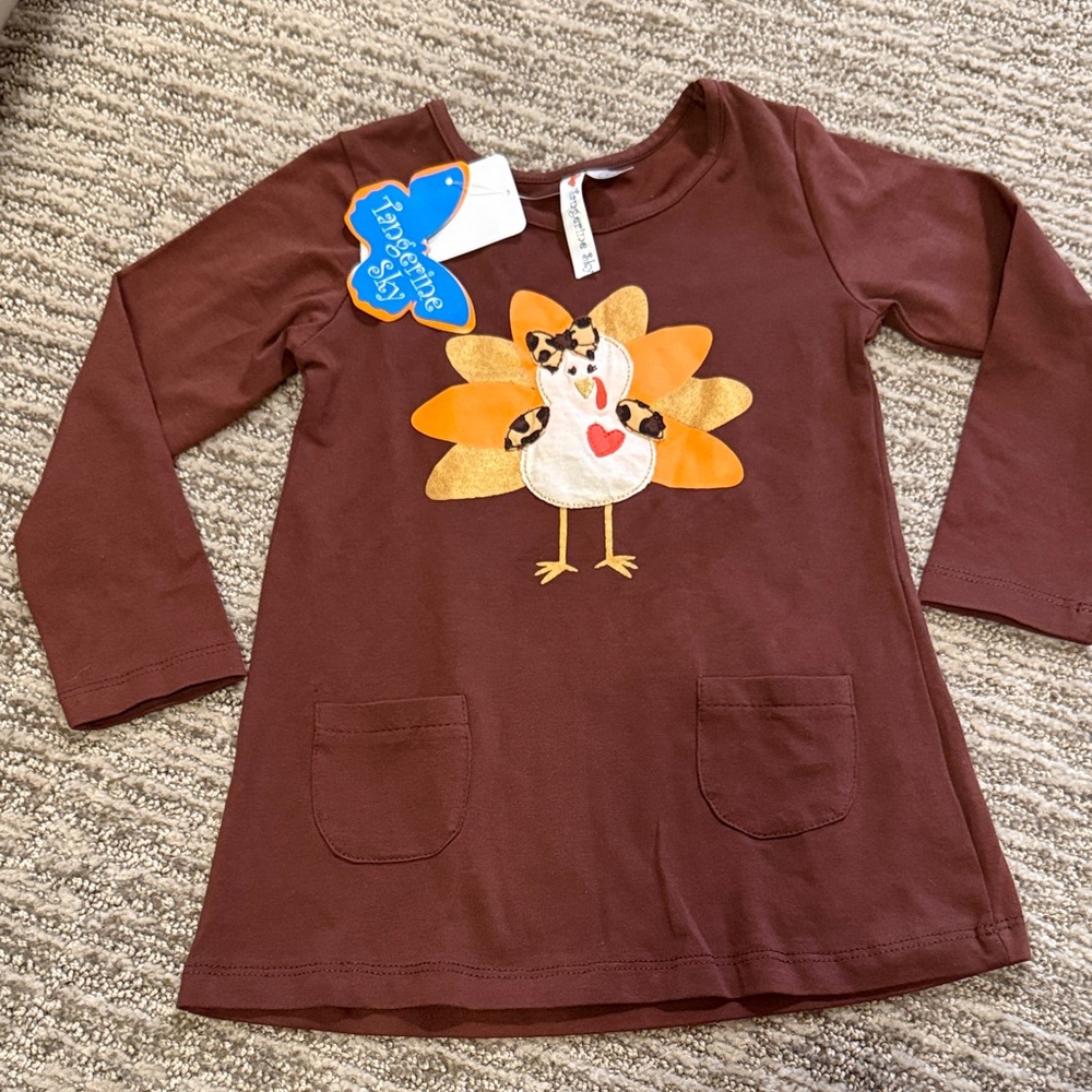 Tangerine Sky Brown Turkey Tunic